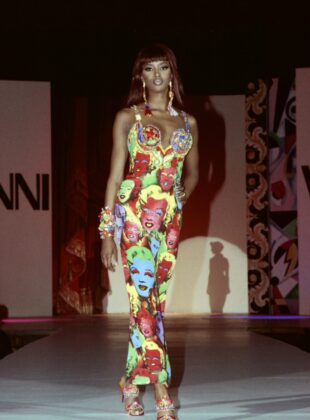 encontros entre moda e arte: versace e andy warhol