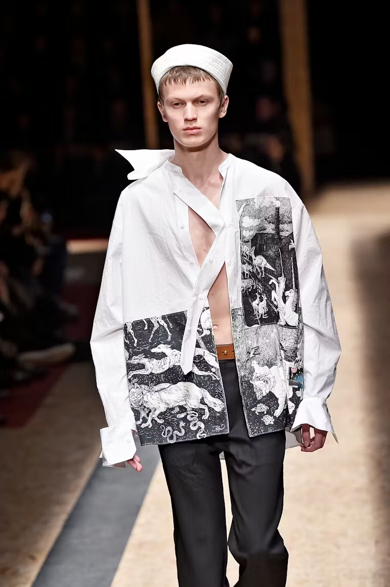colaborações de moda e arte: prada e christopher kemin