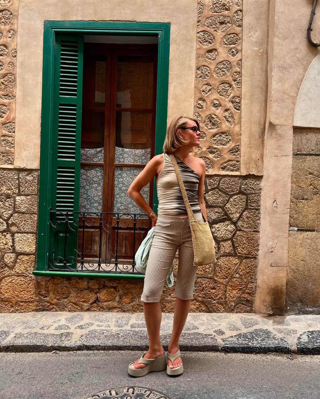 look com tamanco de plataforma
