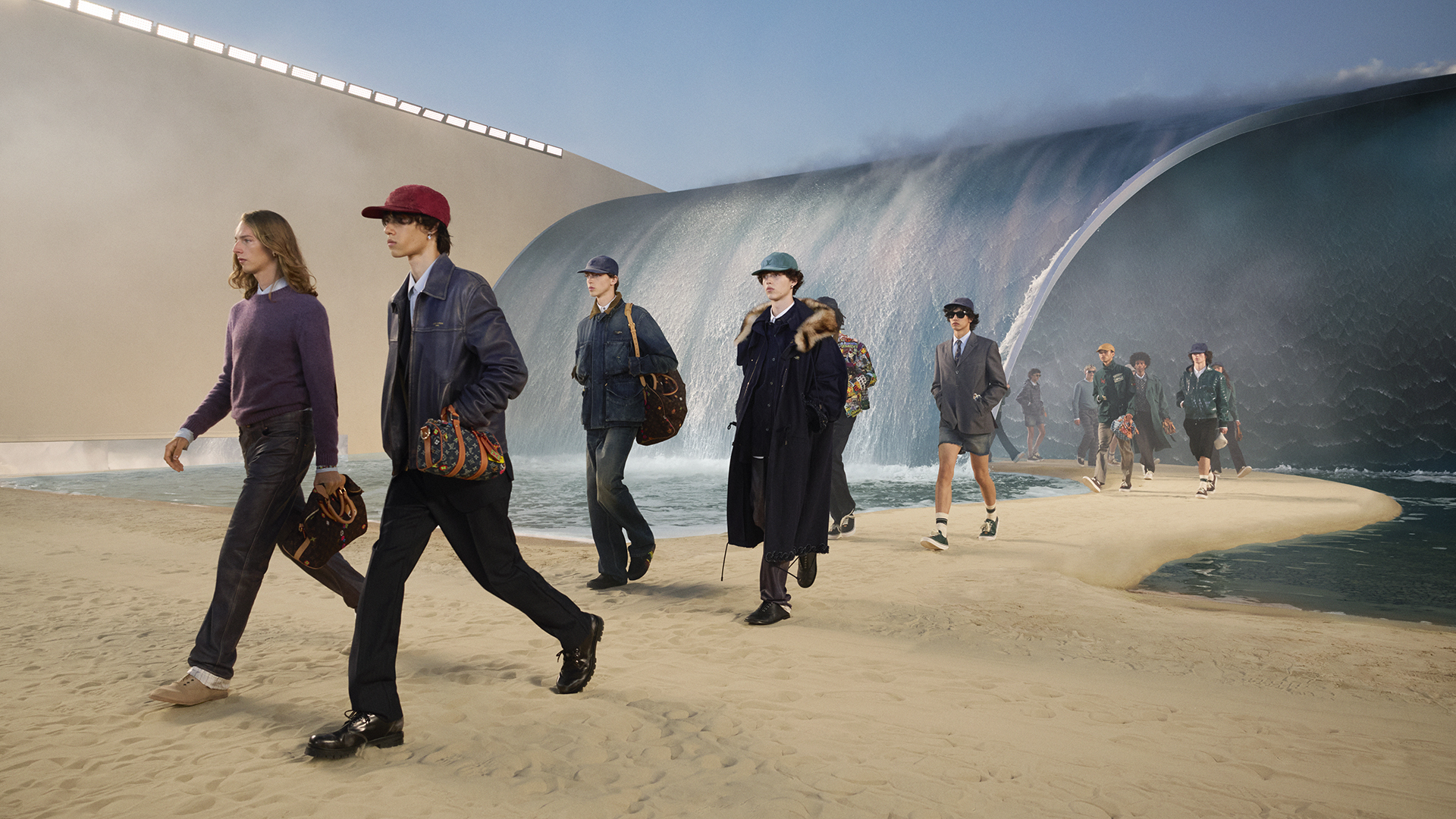 Tendências de moda masculina do verão 2027.