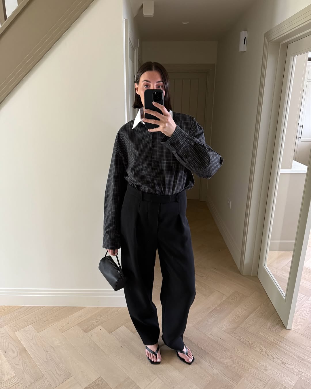 look com calça preta
