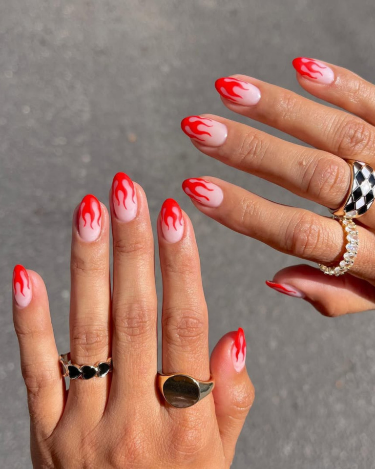 10 inspirações de unhas vermelhas que reinventam o clássico inspirações de unhas vermelhas (2)