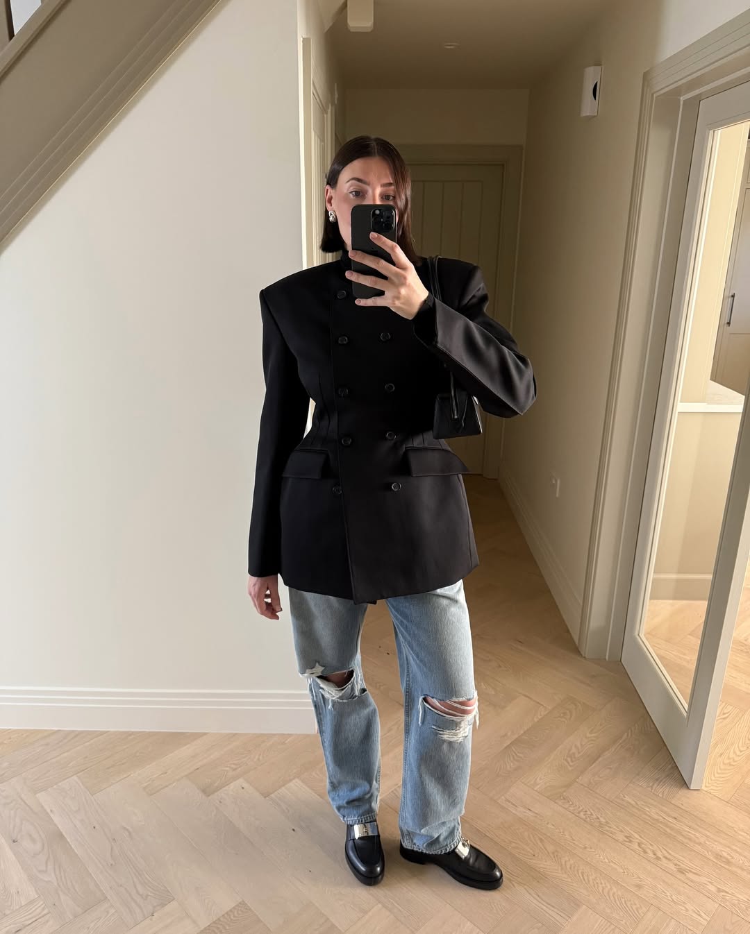 looks com blazer preto