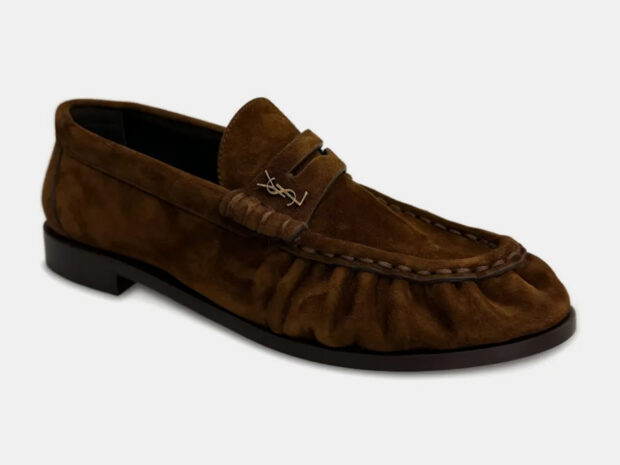 mocassim marrom 3jun26 Saint Laurent