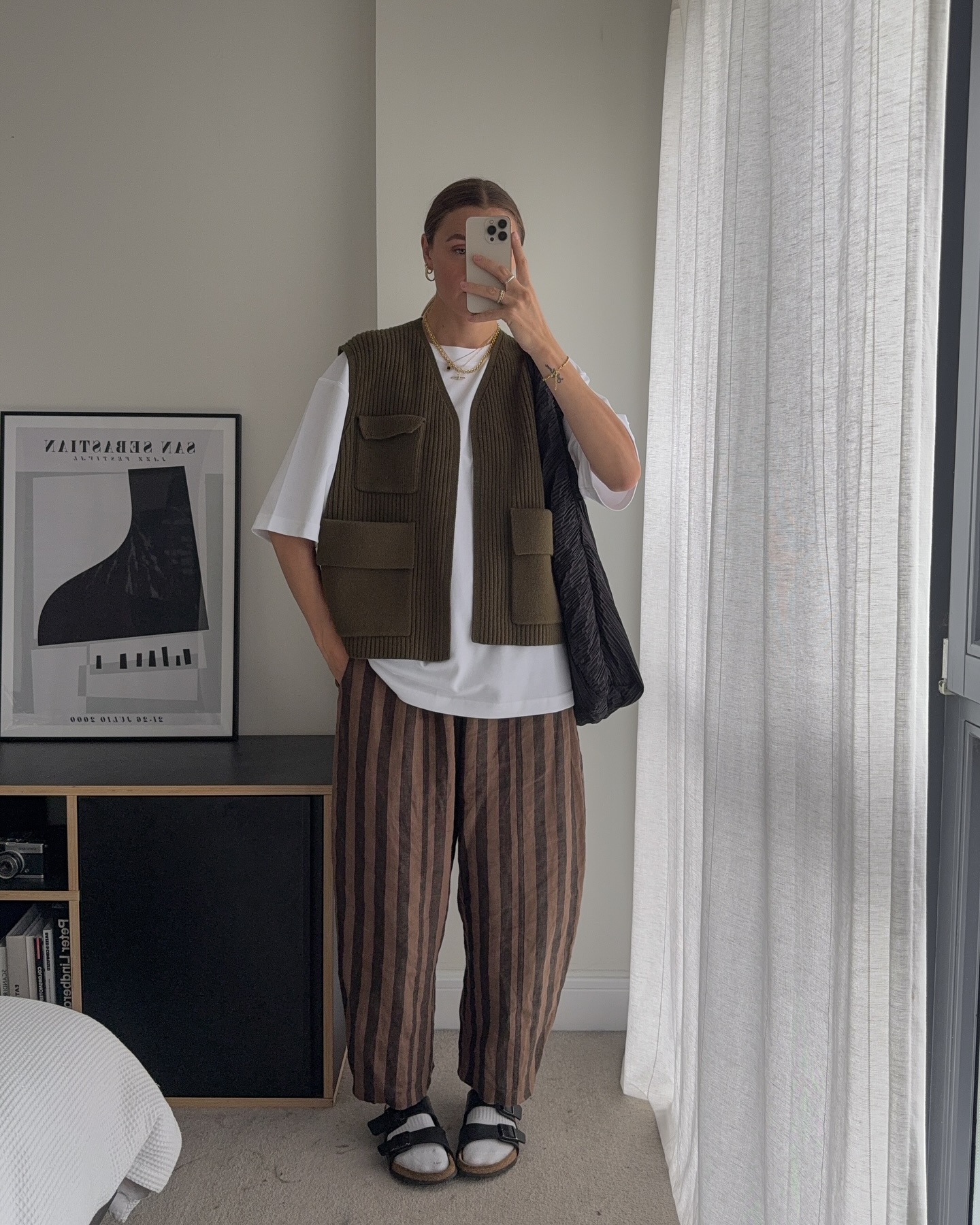 looks com sandálias Birkenstock