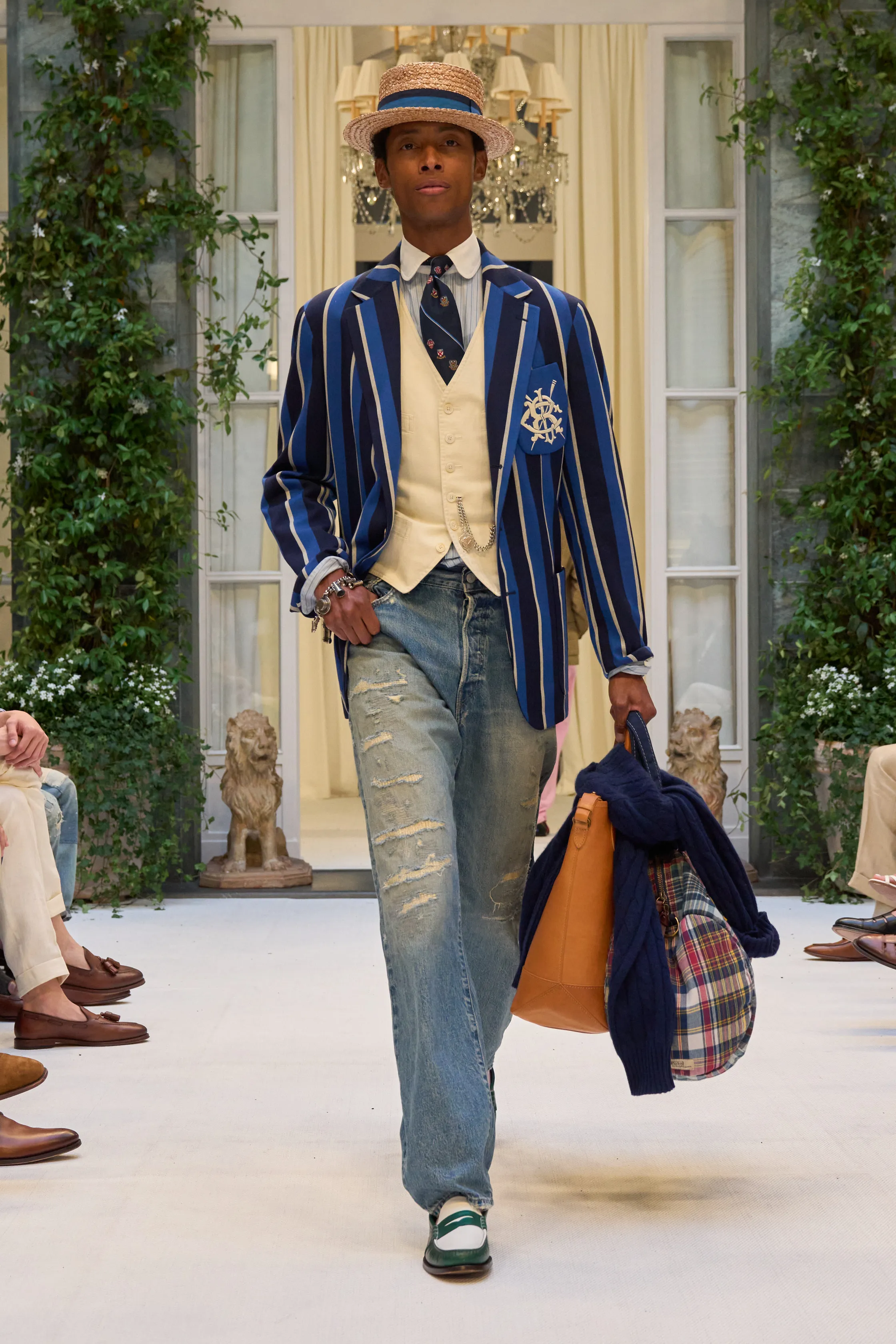 Tendências de moda masculina do verão 2027.