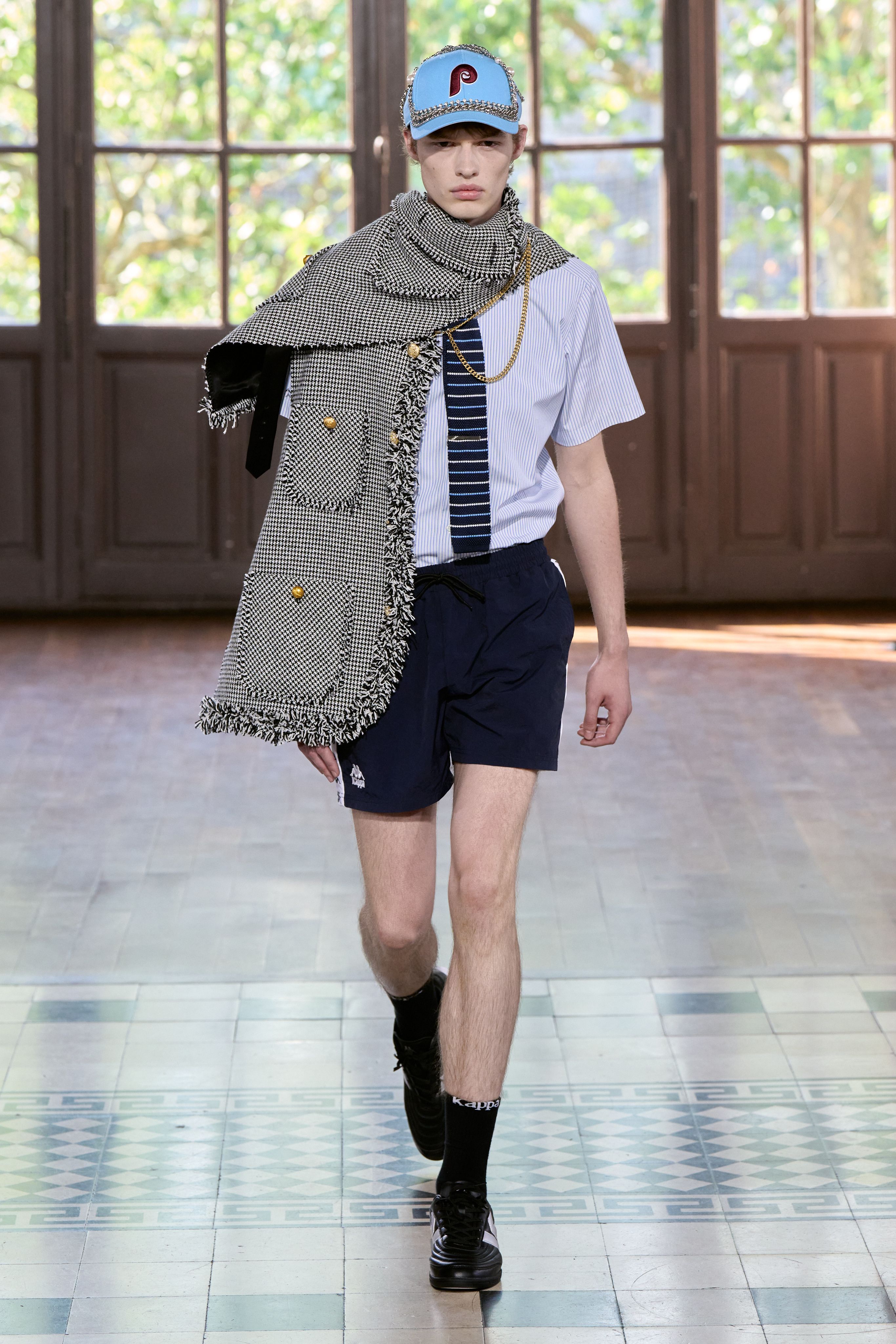 Tendências de moda masculina do verão 2027.