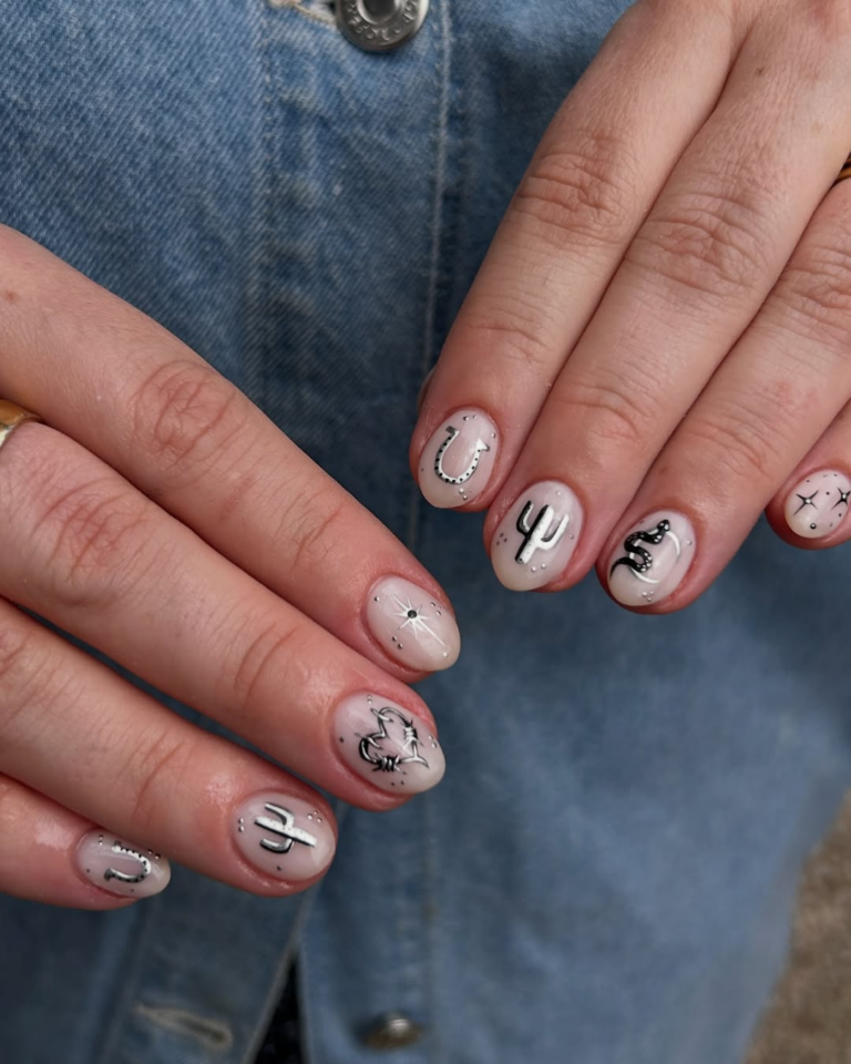 unhas para festa junina