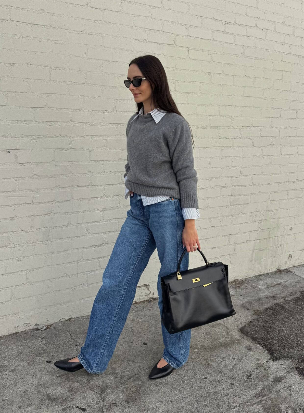 sapatilha de bico fino nos looks