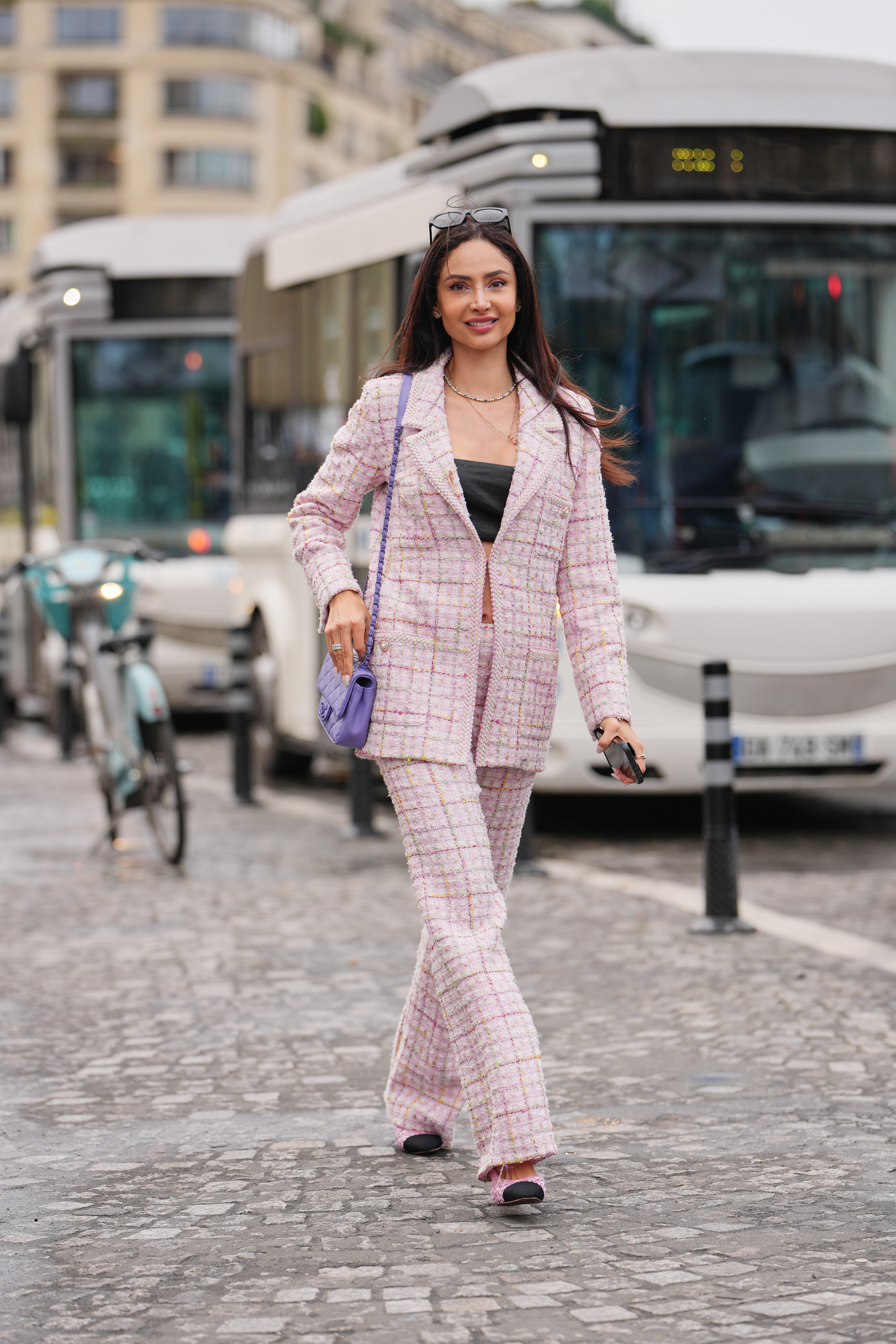look com casaco de tweed