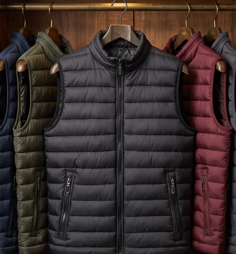 puffer colete masculinidade