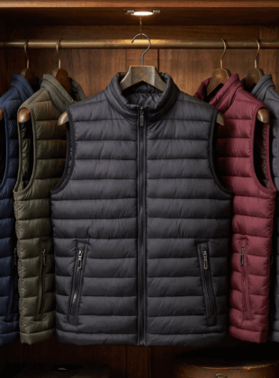 puffer colete masculinidade