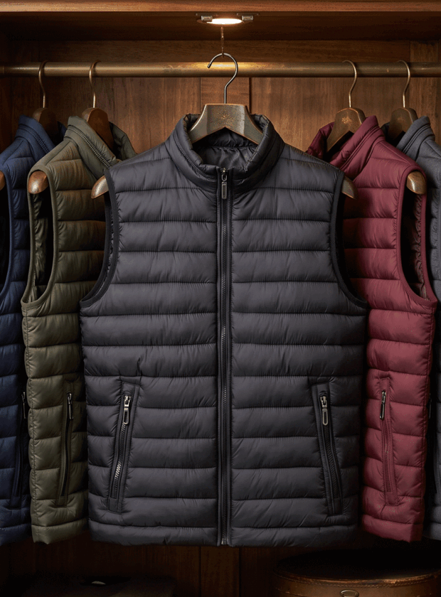 puffer colete masculinidade