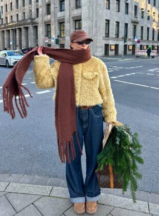 looks com cachecol tirar a peça do armário