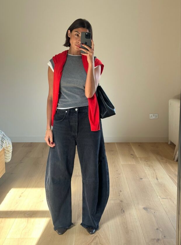 calça jeans balloon
