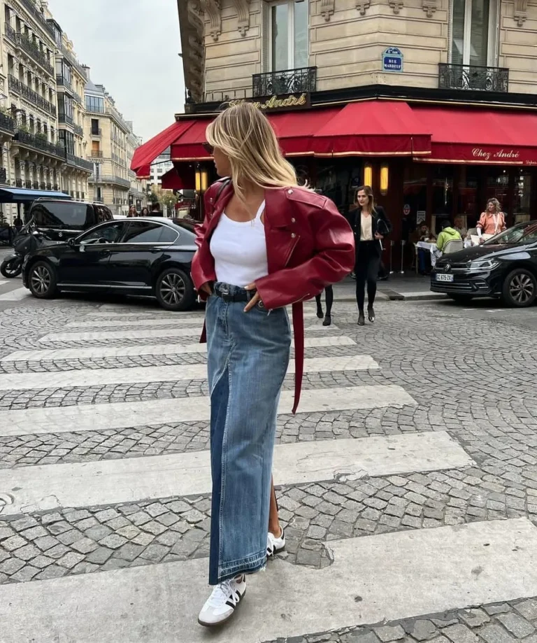 Como usar saia jeans? 5 ideias que vão fazer você querer tirar a sua do armário saia jeans 21out26 audreyafs