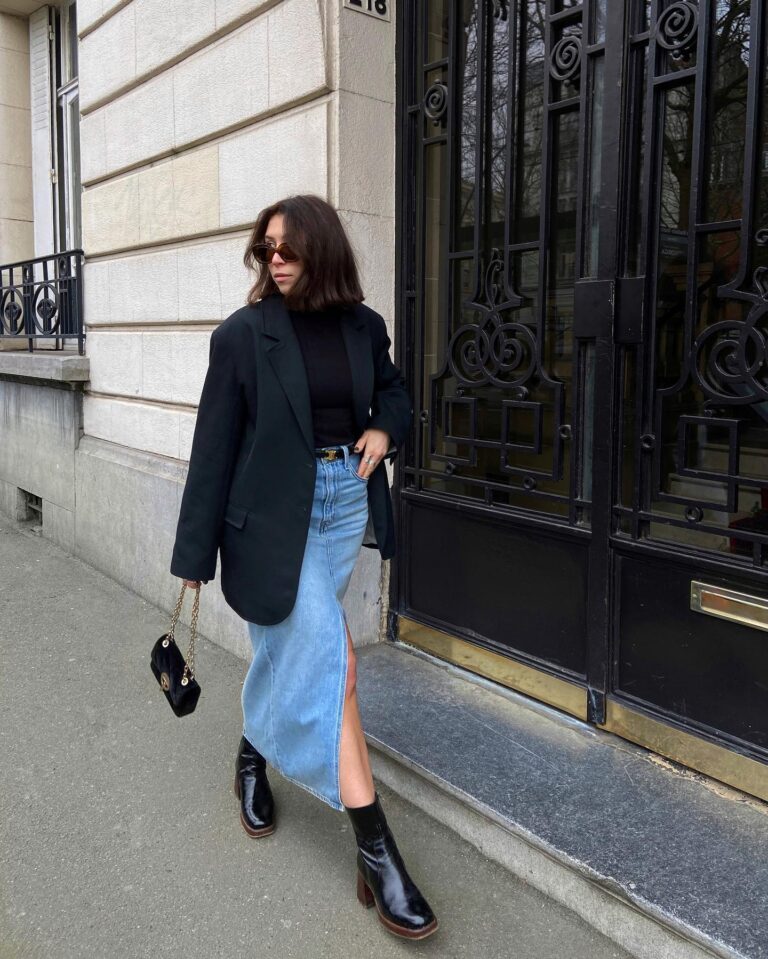 Como usar saia jeans? 5 ideias que vão fazer você querer tirar a sua do armário saia jeans 21out26 perrinejusy